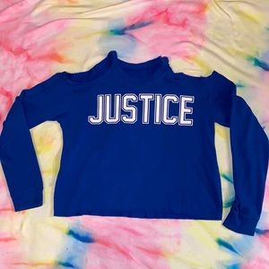 Justice cold shoulder long sleeve size 14/16